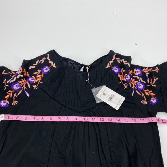 Free People Pavlo embroidered babydoll dress blk - Picture 10 of 13